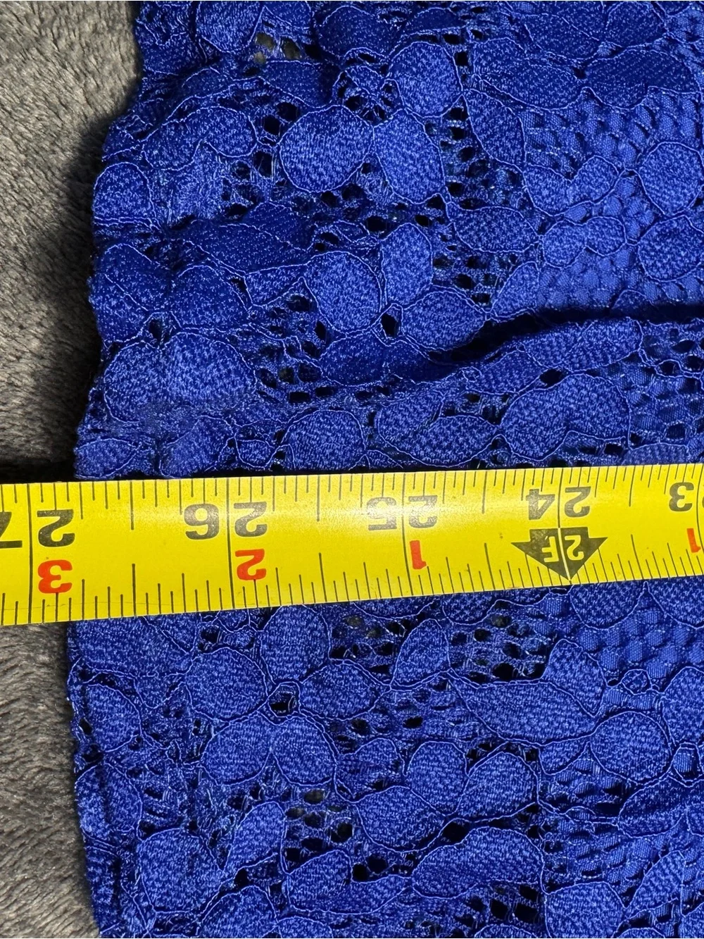 Saeaby Girls 6/7 Royal Blue Floral Lace Bow Party Dress NWT